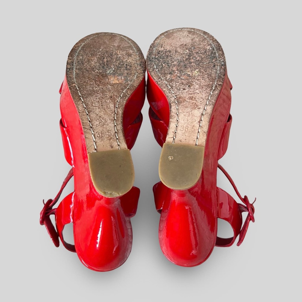 Alice + Olivia Juliet Patent Leather Platform Wedges - Picture 9 of 9